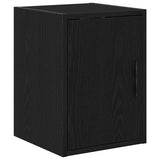 ZNTS Garage Cabinets 2 pcs Black Engineered Wood 3328261