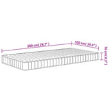 Foam Mattress Medium Soft 100x200 cm 373021