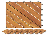 Decking Tile 30 pcs Brown 30 x 30 cm Acacia Hardwood 3444893