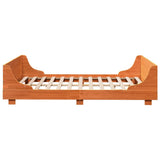 Bed Frame without Mattress Wax Brown 150x200 cm King Size Solid Wood Pine 3302281