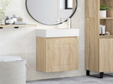 Bathroom Vanity Unit with Tap Sonoma Oak 45.5 x 22.5 x 84 cm 889473