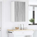 Hanging Cabinet with Door Grey Sonoma and White 50 x 31 x 80 cm 884271