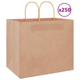 Paper Bags 250 pcs with Handles Brown 32x22x28 cm 4101596