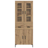 Highboard with Drawer 2 pcs Artisan Oak Engineered Wood 3415951