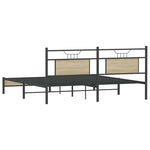 Bed Frame without Mattress Sonoma Oak 183x203 cm Engineered Wood 4106948