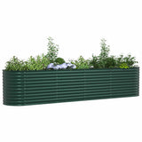 Garden Raised Bed Green 400 x 80 x 81 cm Steel 42008122