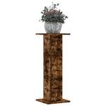 Plant Stands 2 pcs Smoked Oak 30x30x80 cm Engineered Wood 3307868