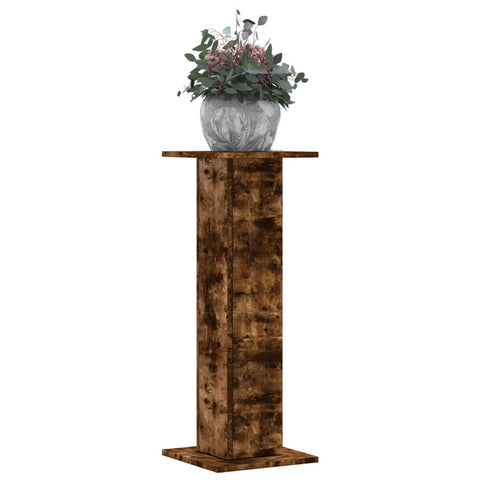 Plant Stands 2 pcs Smoked Oak 30x30x80 cm Engineered Wood 3307868