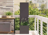 Garden Privacy Screen Black 32 x 32 x 150 cm Cold-rolled steel 876371