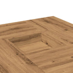ZNTS Coffee Table Artisian Oak 80x80x40 cm Engineered Wood 853181