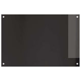 Kitchen Backsplash 2 pcs Black 90 x 60 cm Tempered Glass 3415550