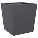 ZNTS Garden Planters Anthracite 2 pcs 50x50x50 cm Steel 851071