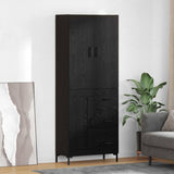 Highboard Black Oak 69.5 x 34 x 180 cm Engineered Wood 3416137