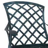 Garden Chair 4 pcs Green 61 x 60.5 x 93cm Aluminium 42002707
