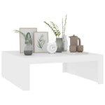 Coffee Table White 100x100x35 cm Engineered Wood 808567