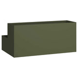 Garden Planter Olive Green 100 x 60 x 45 cm Cold-rolled Steel 865872