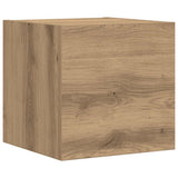 7 Piece TV Cabinet Set Wall-mounted Artisan Oak Engineered Wood 3329020