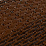 Balcony Screen Brown and Black 600x80 cm Poly Rattan 156259
