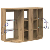 Corner LED TV Cabinet 100x40x68cm Artisan Oak Engineered Wood 889794