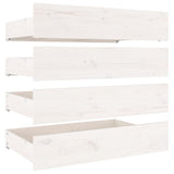 Bed Frame without Mattress with Drawers White 160x200 cm 3103570