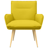 Armchair Light Yellow Fabric 42047707