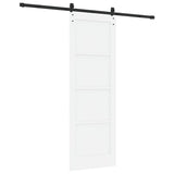 Sliding Door White 73.5 x 211 cm Solid Pine Wood 3333301