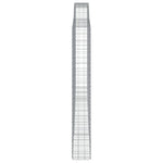 Arched Gabion Basket 400x30x220/240 cm Galvanised Iron 153531