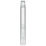 Arched Gabion Basket 400x30x220/240 cm Galvanised Iron 153531