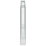 Arched Gabion Baskets 8 pcs 400x30x220/240 cm Galvanised Iron 3146950