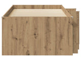 Loft Bed Frame with Cabinet 3 pcs Artisan Oak Engineered Wood 3423373