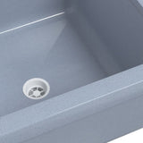 Sink Washbasin for Wall Mounting Grey 40x40x24 cm Resin 4002796