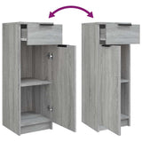 3 Piece Bathroom Cabinet Set Grey Sonoma Engineered Wood 3115874