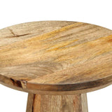 ZNTS Side Table Ø30x60 cm Solid Wood Mango 4017542