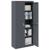 Storage Cabinet Anthracite 90 x 40 x 200 cm Steel 3406174
