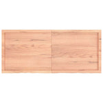 Bathroom Countertop Light Brown 140x60xcm Treated Solid Wood 3156152