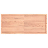 Bathroom Countertop Light Brown 140x60xcm Treated Solid Wood 3156152