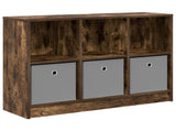 Sideboard with Drawer Smoked Oak 88.5 x 27.5 x 63.5 cm 8000512