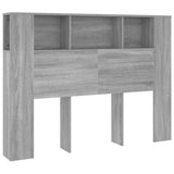 Headboard Cabinet Grey Sonoma Engineered wood 817271