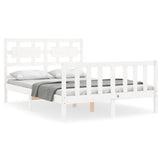 Bed Frame without Mattress White 120x200 cm Solid Wood Pine 3192552