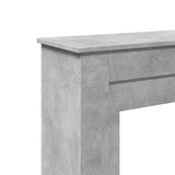 Fireplace Surround Concrete Grey 90x30x90 cm Engineered Wood 854592