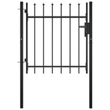 Door Fence Gate BOXTEL with Spear Top 100x75 cm 144358