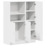 ZNTS 2 Piece Kitchen Cabinet Set White Engineered Wood 3324142