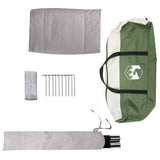 Party Tent Green 10-Person 185T Polyester with PU Coating 42017448