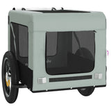 Pet Bike Trailer Grey and Black Oxford Fabric&Iron 93909