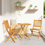 Garden Bistro Set 3 pcs Brown Solid Acacia Wood 42000950