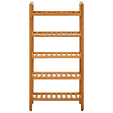 Shoe Rack with 5 Shelves 50x27x100 cm Solid Oak Wood 331747