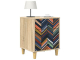Bedside Cabinet OMMEN Sonoma Oak 36 x 33 x 60 cm 8007289