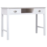 Writing Desk White 110x45x76 cm Wood 284155