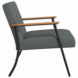 Armchair Dark Grey 59 x 75 x 78 cm Fabric 42017663