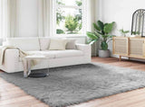 Faux Sheepskin Rug TAFALLA Grey 200 x 200 cm Polyester 42021533